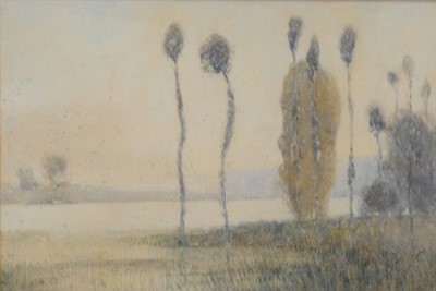 Lot 379 - Cecil Hunt, landscape with trees