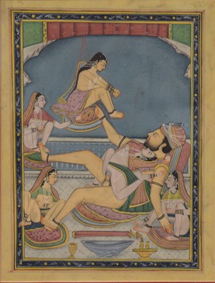 Lot 416 - Indian Illumination, Scene from the Kama sutra