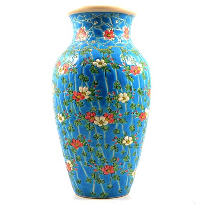Lot 5 - Longwy style pottery vase