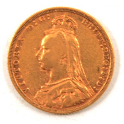 Lot 280 - A Gold Full Sovereign Coin, Victoria 1892.