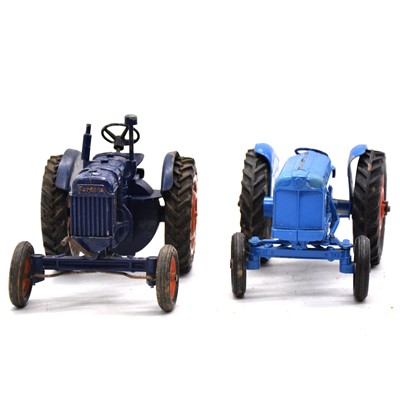 Lot 96 - Two scale model tractors, including Chad Valley model Fordson