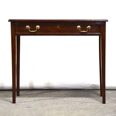 Lot 500 - Georgian style mahogany side table by Haselbech Oak