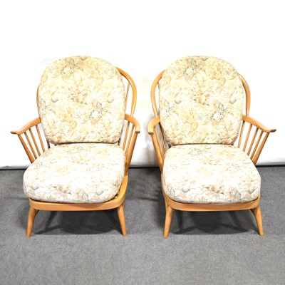 Lot 541 - Pair of Ercol easy chairs