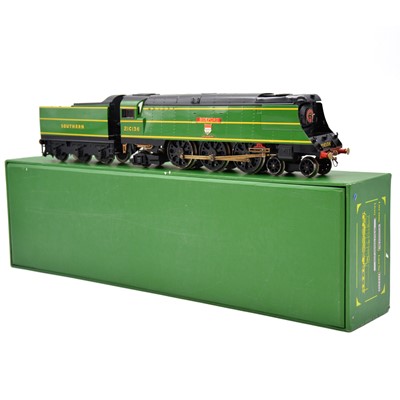 Lot 227 - ACE trains O gauge Bulleid Pacific locomotive, 2-rail and 3-rail compatible, bpxed