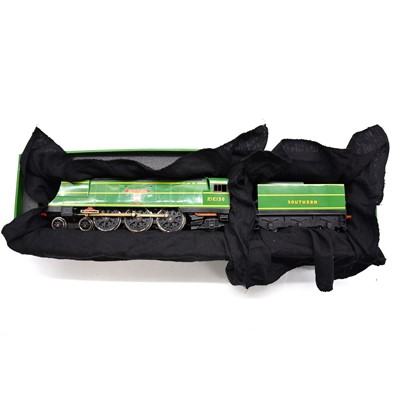 Lot 227 - ACE trains O gauge Bulleid Pacific locomotive, 2-rail and 3-rail compatible, bpxed