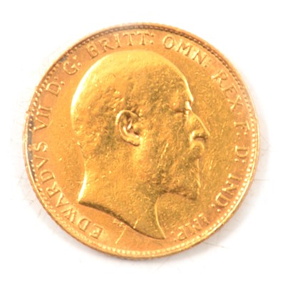 Lot 271 - A Gold Full Sovereign Coin, Edward VII 1907.