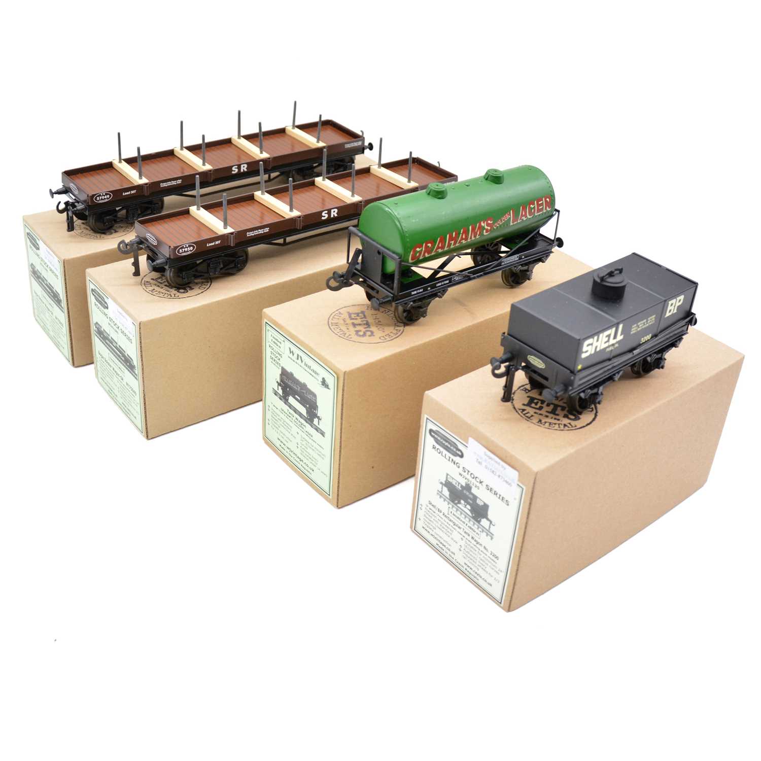 Lot 254 - Four ETS O gauge wagons, boxed