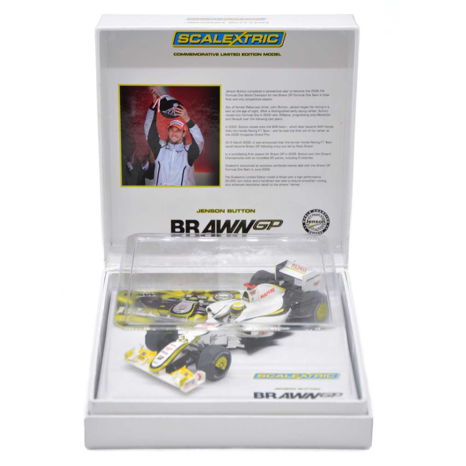 Lot 135 - Scalextric C3047A Brawn GP 2009 F1 slot car, boxed