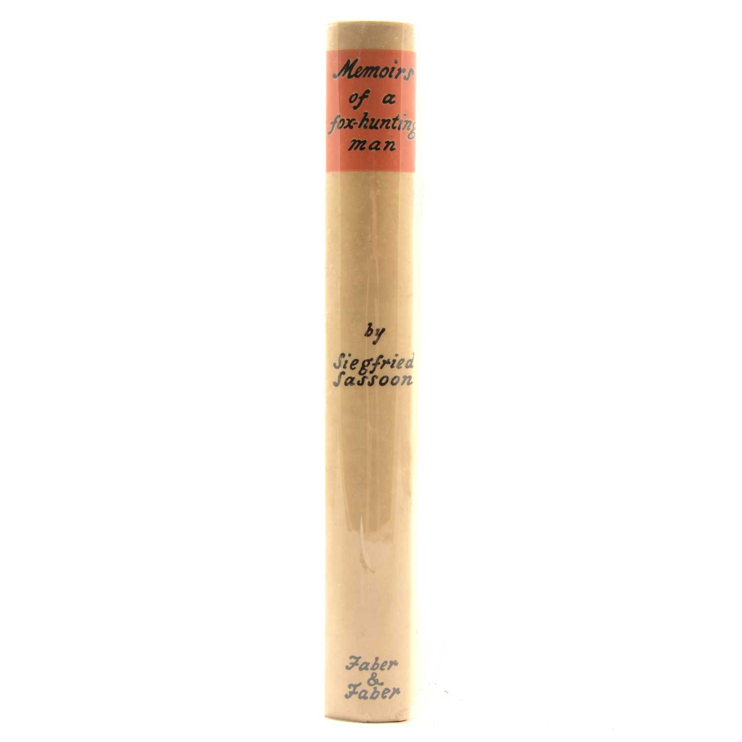 Lot 130 - Siegfried Sassoon, Memoirs of a Fox-Hunting Man, Faber  & Faber Ltd, London 1929.