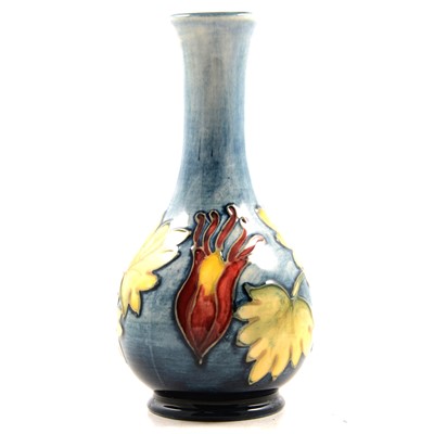 Lot 72 - A Walter Moorcroft vase in the Columbine design.