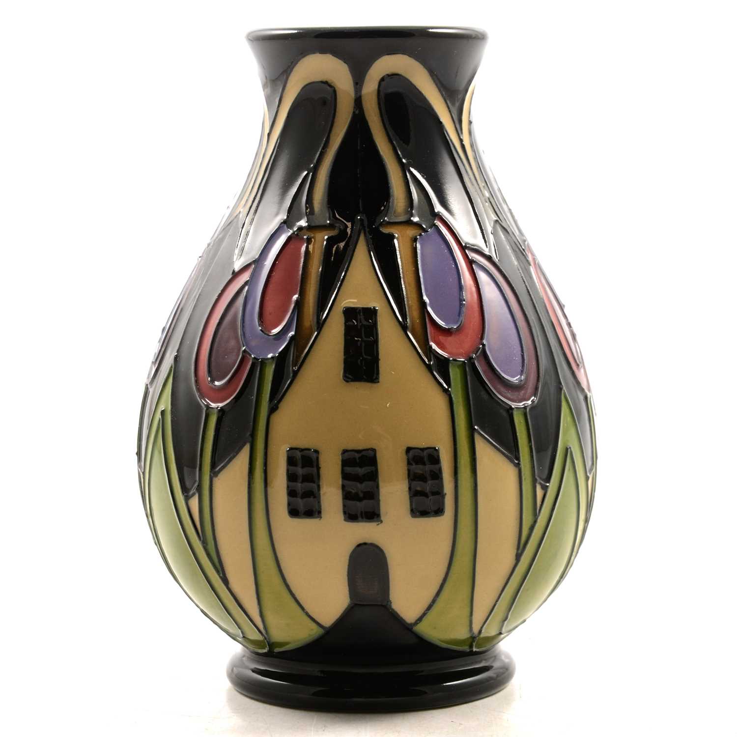 Lot 73 - Kerry Goodwin for Moorcroft, a vase in The Hamlet design.