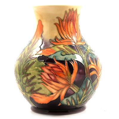 Lot 52 - Philip Gibson for Moorcroft, a vase in the Burdock design.