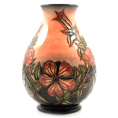 Lot 48 - Rachel Bishop for Moorcroft, a vase in the Sweet Briar design.