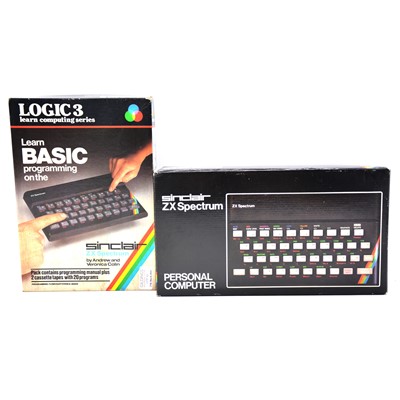 Lot 400 - Sinclair ZX Spectrum Personal computer with Logic 3 programming - both boxed.