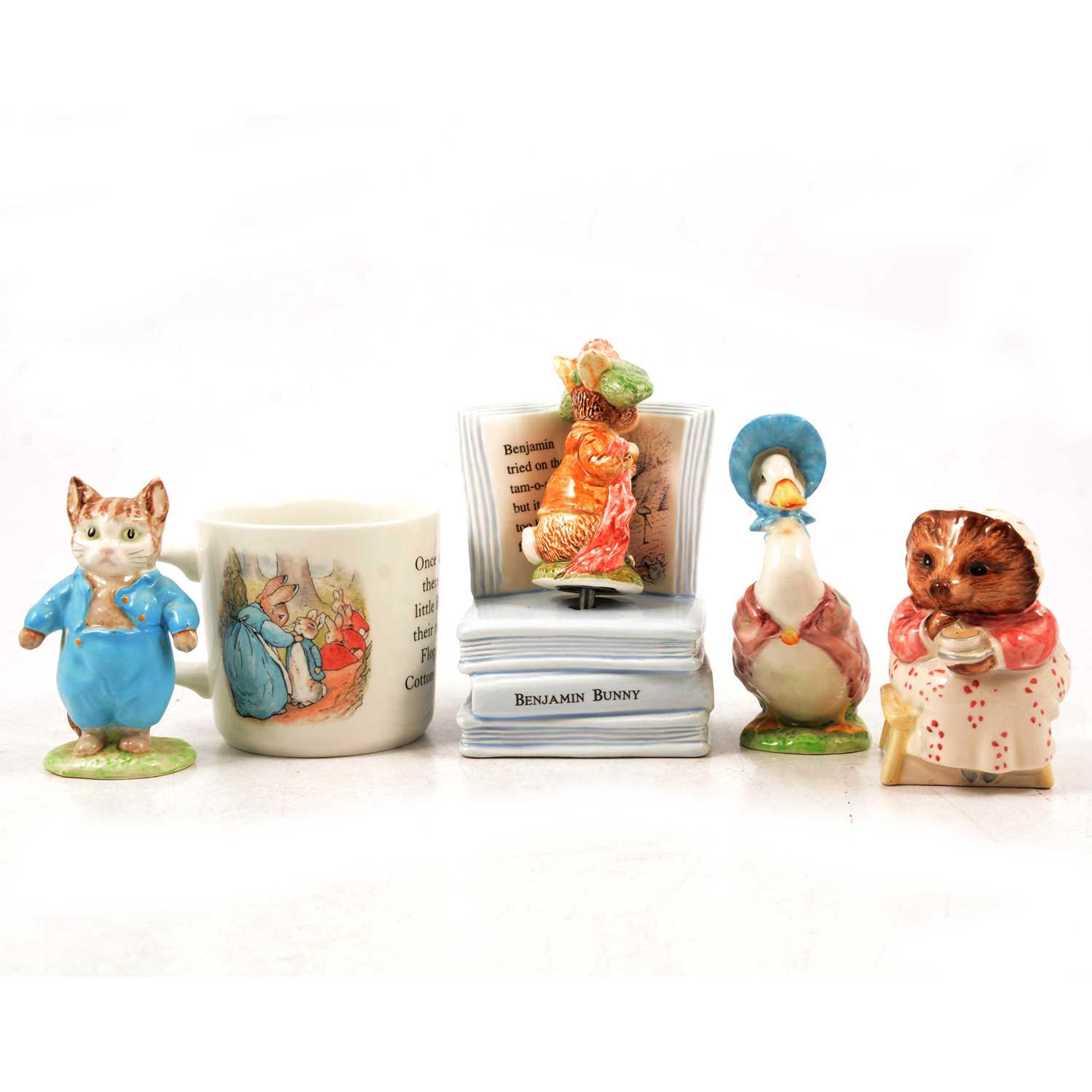 Lot 45 - Beswick, Royal Albert, Wedgwood and other Beatrix Potter collectables.