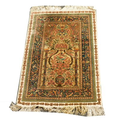 Lot 561 - Fine Turkish silk prayer mat