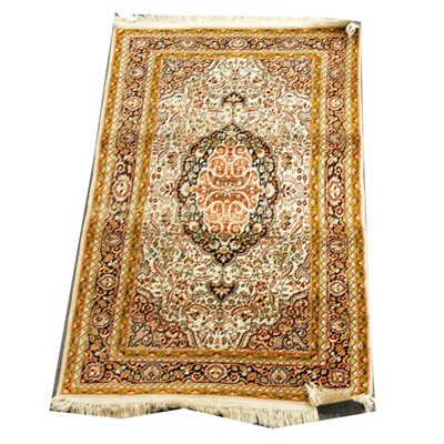 Lot 565 - Persian silk rug