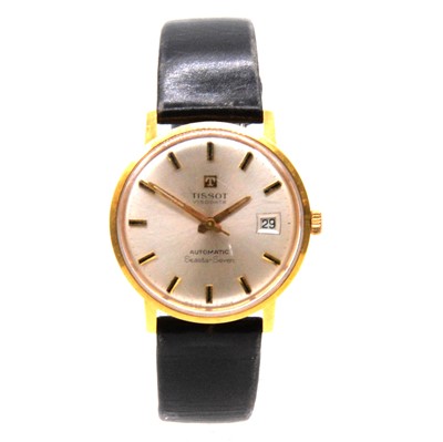 Lot 394 - Tissot - a gentleman's 18 carat gold Seastar Seven automatic wristwatch.