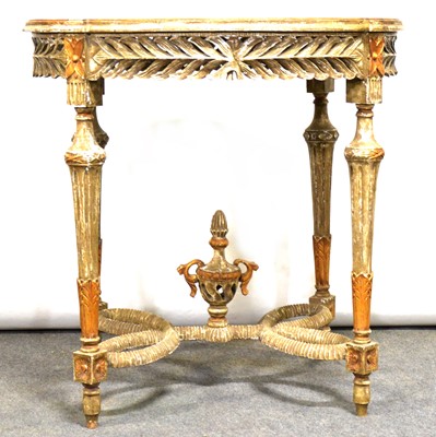 Lot 520 - French style painted centre table