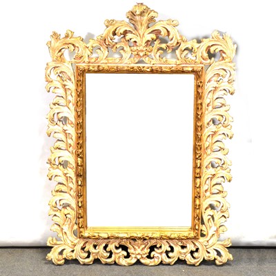 Lot 512 - Large painted and gilt framed wall mirror