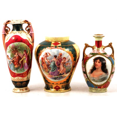 Lot 39 - Five Royal Vienna decorative vases