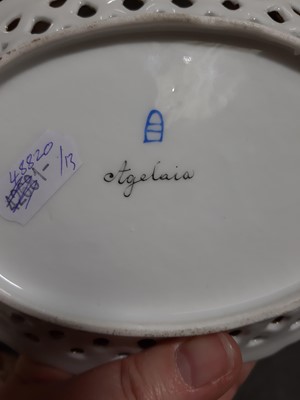 Lot 22 - A hand-painted Royal Vienna plate and dish