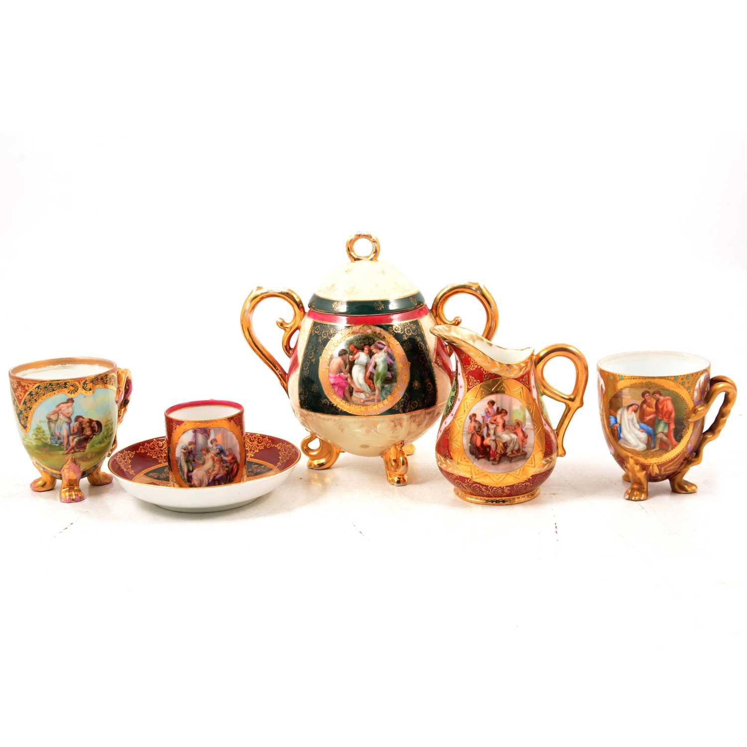 Lot 45 - Collection of decorative Royal Vienna tableware