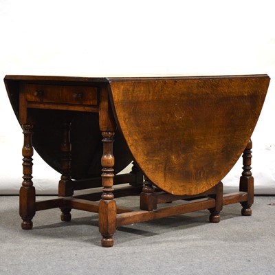 Lot 475 - Haselbech Oak large gateleg table