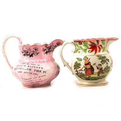 Lot 17 - Two 19th century lustreware jugs