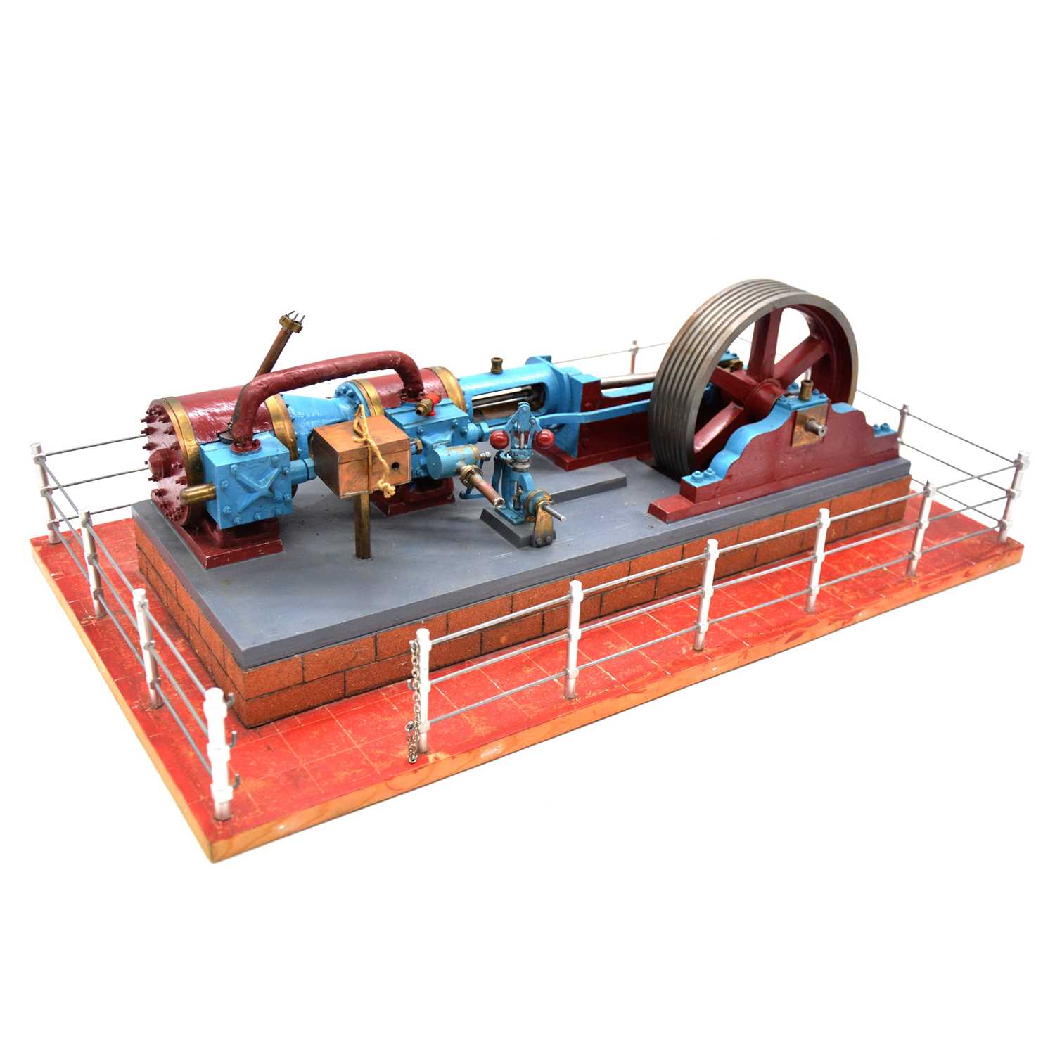 Lot 212 - A horizontal live steam engine