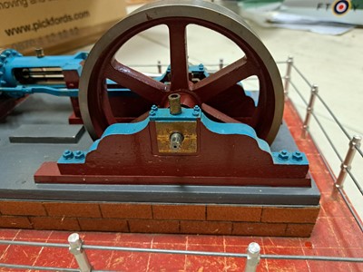 Lot 212 - A horizontal live steam engine