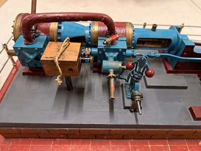 Lot 212 - A horizontal live steam engine