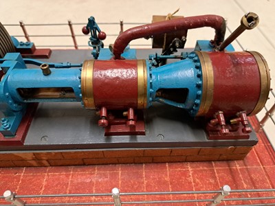 Lot 212 - A horizontal live steam engine