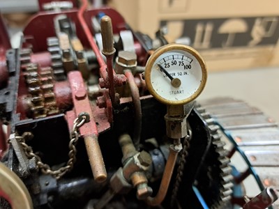 Lot 207 - A scratch built live steam traction engine based on L. C. Mason's 'Minnie'