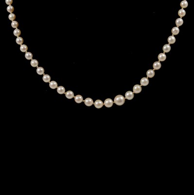 Lot 298 - A Ciro cultured pearl necklace.