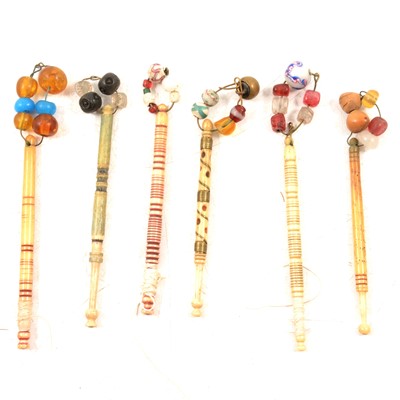 Lot 220 - Quantity of lace bobbins