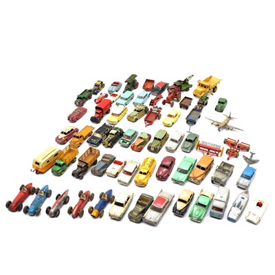 Lot 112 - A box of playworn Dinky models