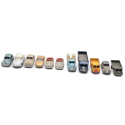 Lot 107 - Eleven play worn French Dinky die-cast vehicles