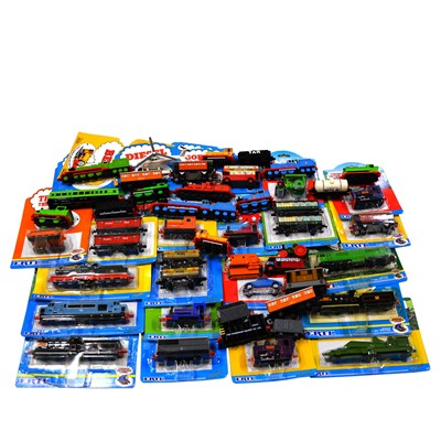 Lot 98 - Approximately fifty ERTL 'Thomas the Tank Engine' die-cast models, some card backed