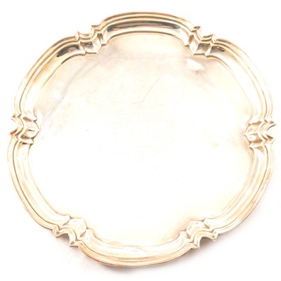 Lot 161 - Silver salver