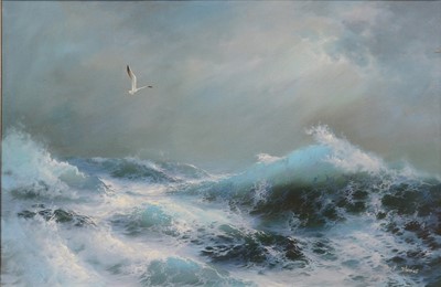 Lot 420 - Matt Thomas, Seascape.