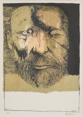 Lot 330 - Leonard Baskin, Self portrait '83