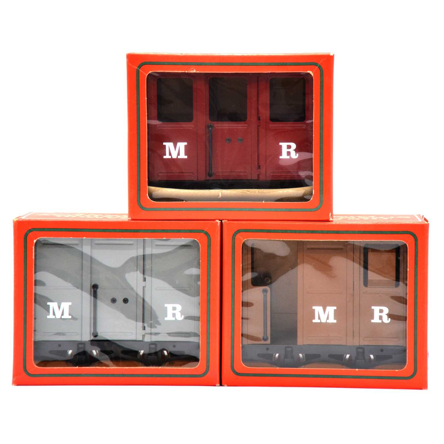 Lot 232 - Three Mamod O gauge wagons, boxed.