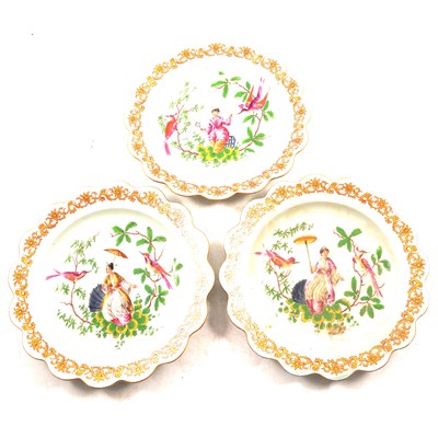 Lot 53 - Three porcelain decorative plates