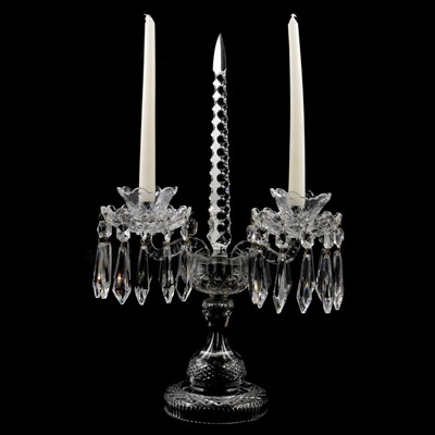 Lot 118 - A Waterford Crystal candelabrum