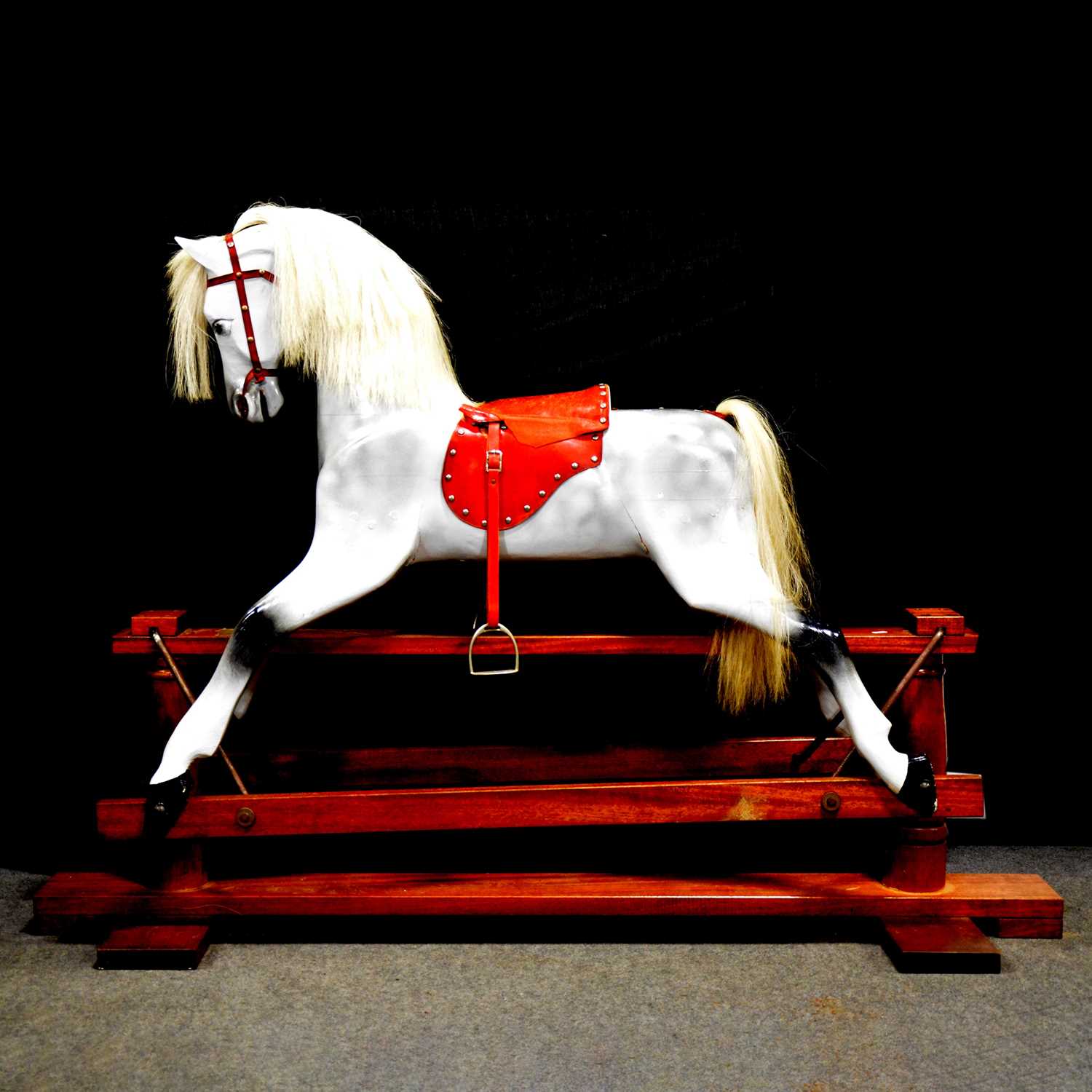 Lot 279 - Rocking horse, Victorian style by John Marriott, Bedford