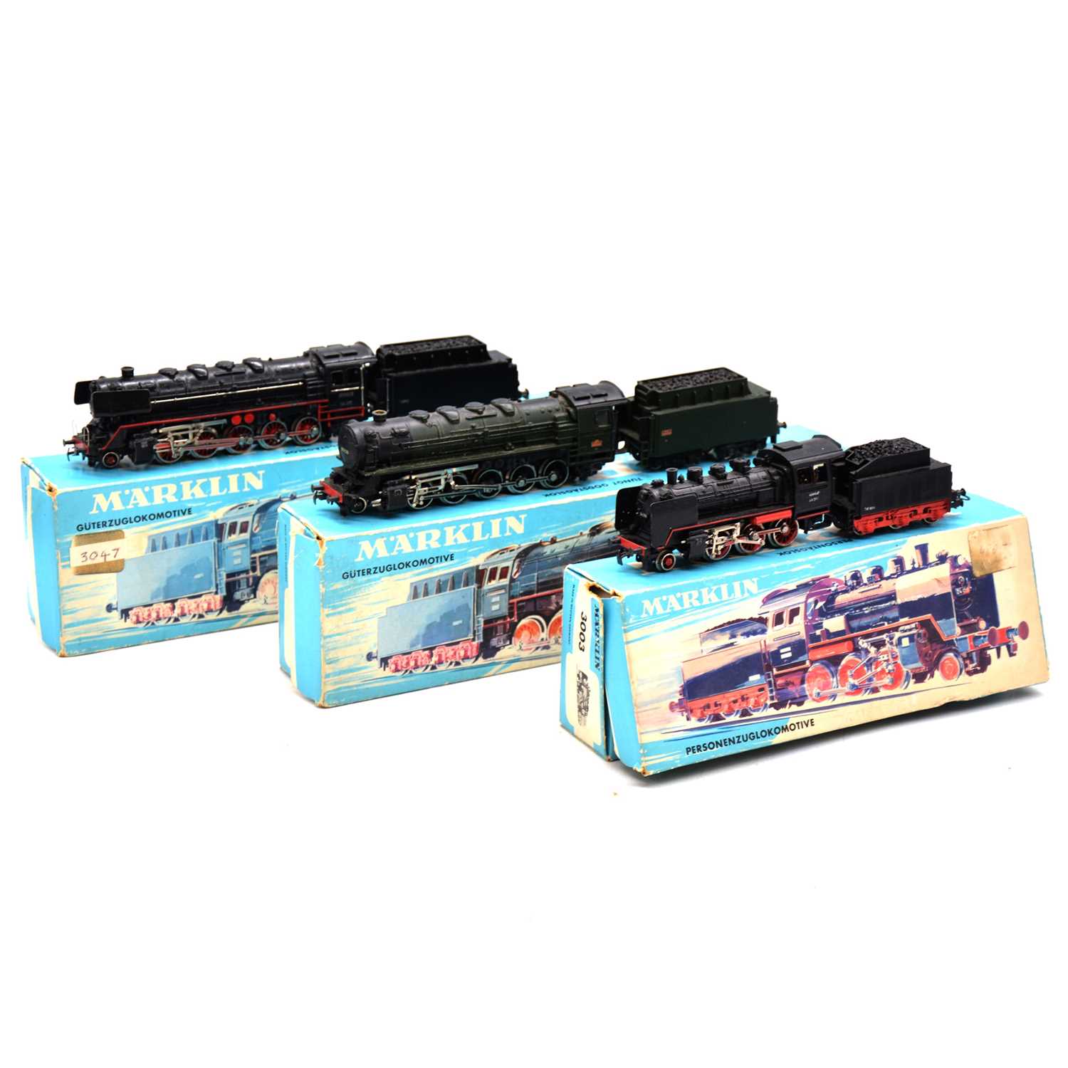 Lot 433 - Three Marklin Ho Gauge Steam Locomotives,