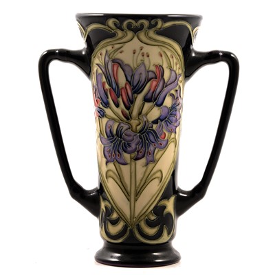 Lot 68 - Kerry Goodwin for Moorcroft Pottery, a 'Sweet Amaryllis' twin-handed vase