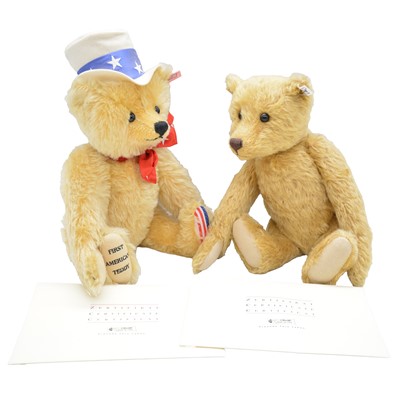 Lot 345 - Two Steiff teddy bears