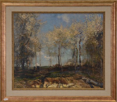 Lot 325 - Henry Mitton Wilson, Orchard with Apple Blossom, and a similar work